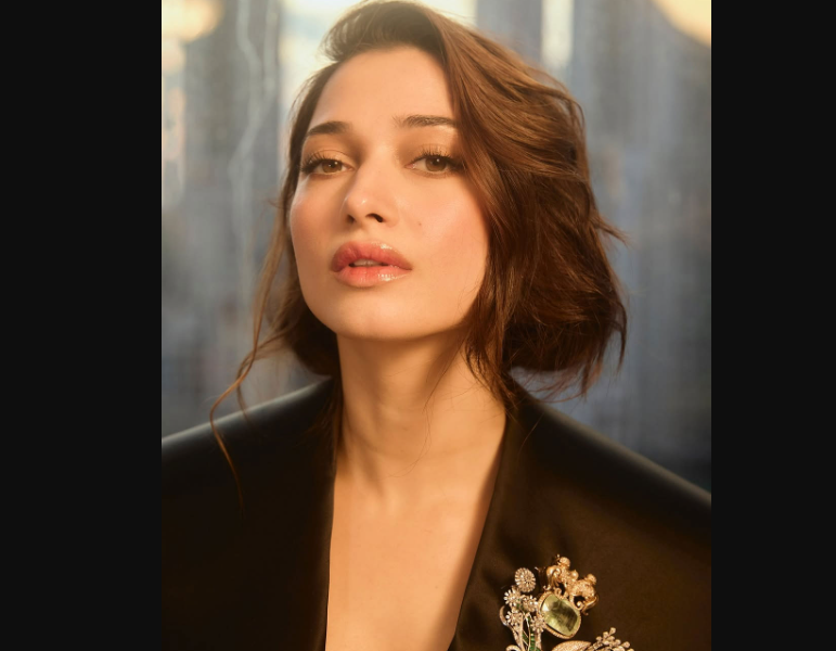 Tamannaah Bhatia Shines in Gold at Zee Cine Awards with Stunning Look